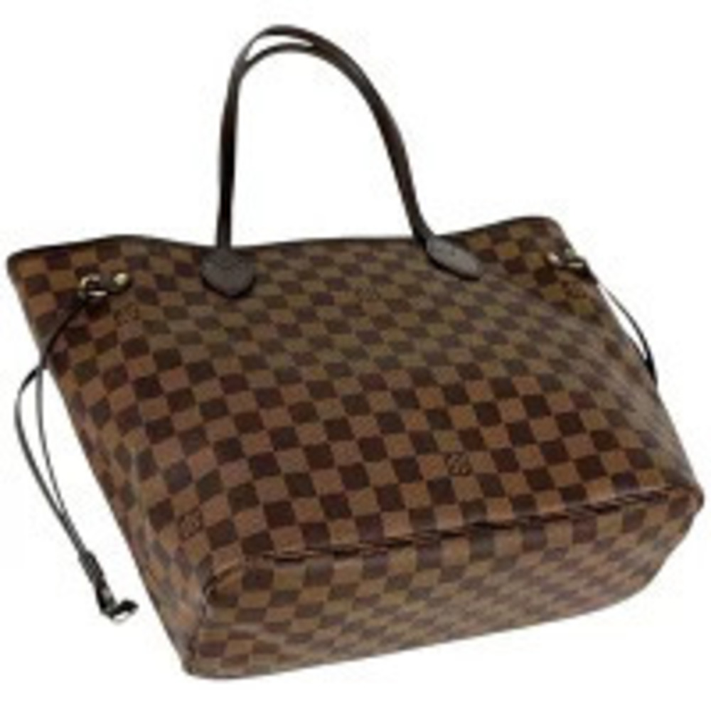 Louis Vuitton Tote Shopping Damier Brown Shoulder Bag Neverfull Brown